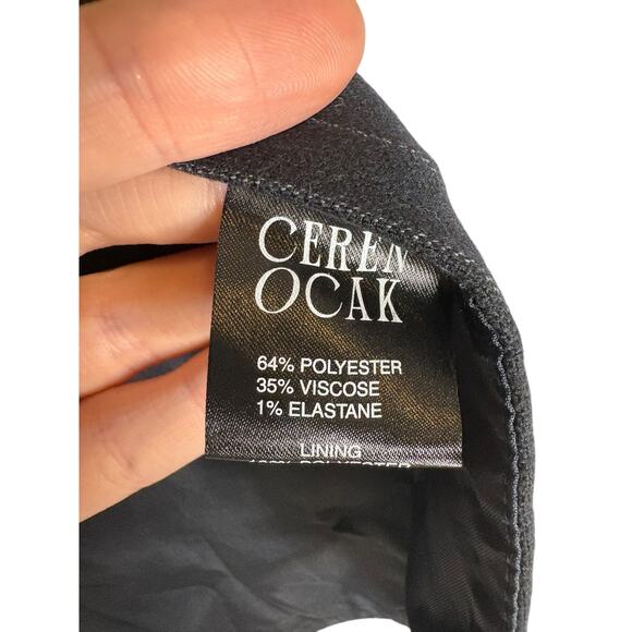 Ceren Ocak Striped Crop Vest and Pleated Skort Set Edgy Chic Streetwear Black S - Picture 8 of 16